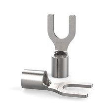 uninsulated fork cable shoes for cross-section 0.5 - 6 mm2 and hole Ø M3 to M6