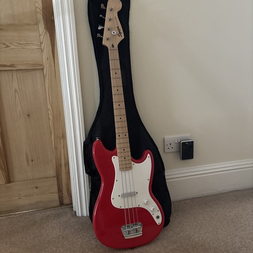Fender squier red bronco - fender, bass