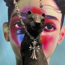 Chrome Hearts Engraved Chain with Gothic Cross Pendant