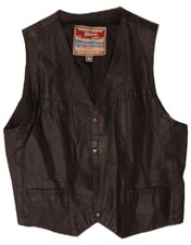 Akaso Mens Leather Waistcoat