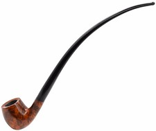 Sarome Churchwarden Briar Pipe in a Terracotta Finish (SP4-7341-T)