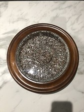 Vintage Wooden and Clear Glass