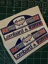 2 Replica Lombard RAC Rally Sticker,  1988