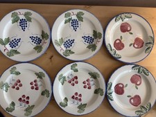 Set Of 6 Poole Dorset Fruits