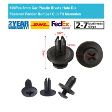 100 x 6mm Car Plastic Rivets