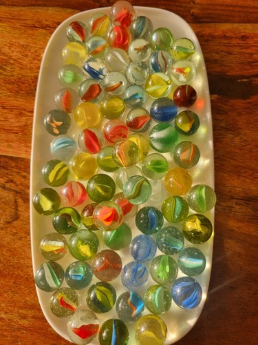 Joblot old vintage marbles - joblot,