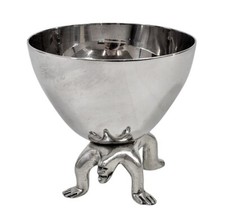 Carrol Boyes Supporting Man Base Stainless Steel Small Bowl