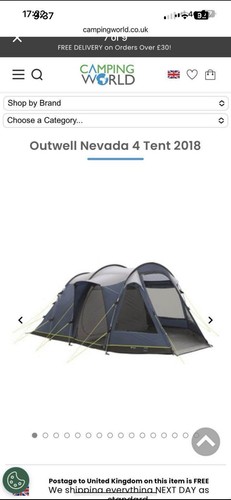 Outwell nevada man tent and - 4,