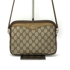 Vintage GUCCI GG Shoulder bag Crossbody PVC Leather Authentic