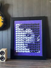 Framed Prince Guitar Pick Art Giclee Print (16x20 inches) By Mark Mayz