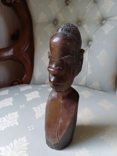 Vintage wooden head - vintage,