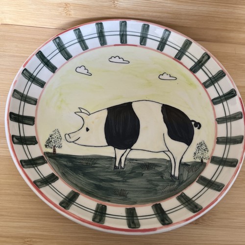 Hand painted 25cm plate - plate, /bowl