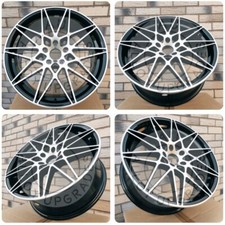 NEW 19" INCH Alloys Alloy Wheels FIT BMW 3 5 4 6 SERIES Z4 F30 F10 E92 BLACK/SIL
