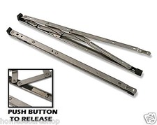 SECURITY RESTRICTED UPVC Window Hinges Friction Stays. 12" 16" 24" (One Pair)