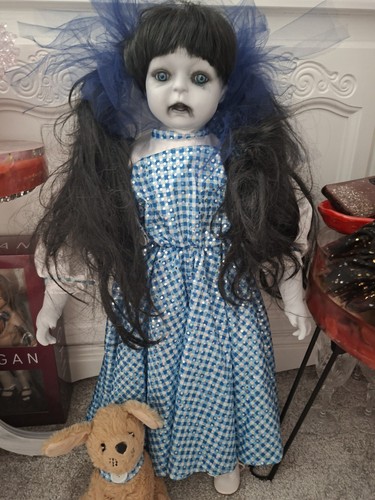 Ooak gothic horror doll creepy - gothic,