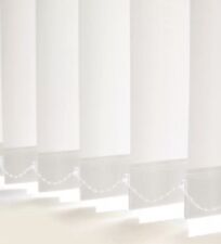 PREMIUM WHITE MADE TO MEASURE VERTICAL BLIND REPLACEMENT SLATS 89mm (3.5") WIDE