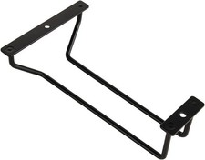 Dianoo 18cm Black Wine Glass Rack Under Cabinet, Hanging Stemware Holder For Ba