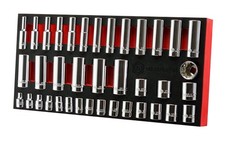 Britool Hallmark Standard & Deep Socket Set 6-24mm - 3/8" Drive, 12-Point