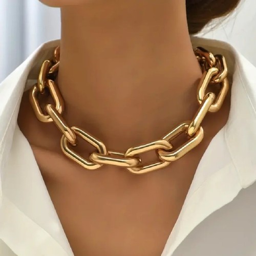 18k gold plated chunky thick - 18k,