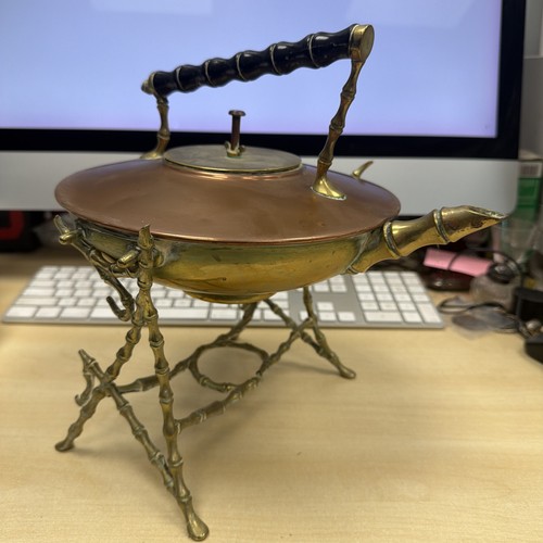 Art nouveau brass spirit - art,