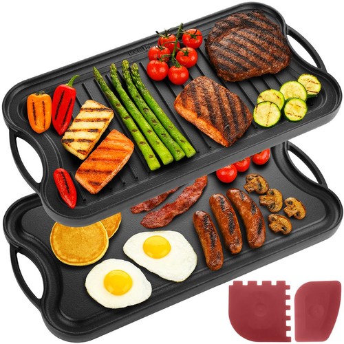 Cast iron large griddle - large, pan