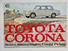 TOYOTA CORONA SALES BROCHURE 1966