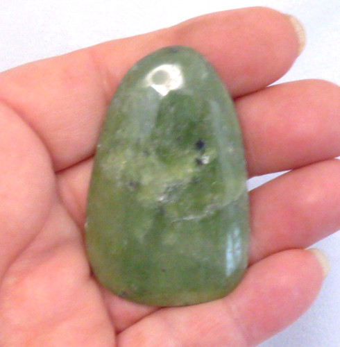 Nephrite jade palmstone - nephrite,