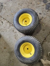 john deere x 125 series ride on lawn mower back rear wheels tyres 20 8.00 8 rims