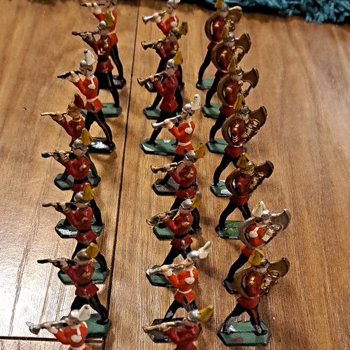 Painted lead british redcoat - lead,