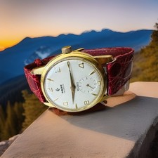 Vintage RADO 17Jewels Incabloc Military Mechanical GWO VGC 35mm Swiss Mens Watch