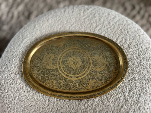 Brass indian engraved - indian, serving