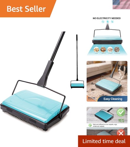 Blue carpet sweeper cleaner - sweeper,