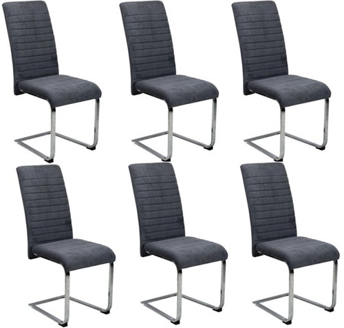 Dark grey velvet dining - x,