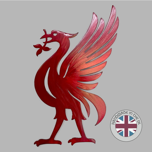 Liverbird red liverpool - liverpool, metal