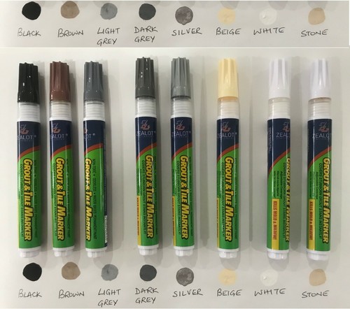 Grout pen revives - *grout, pen*