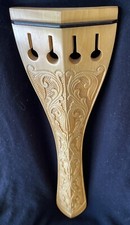 4 Strings 3/4 Upright Bass Tailpiece Boxwood Double Bass Gothic Carved Tailpiece