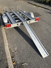 Lider Trigano 3 Bike Motorbike Trailer. Galvanised Steel. Loading Ramp. MX quad.
