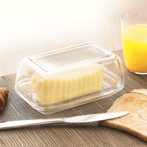 Luminarc butter dish with - butter, lid