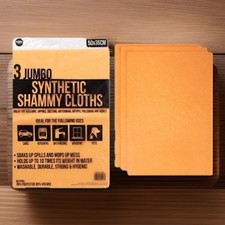 3 x JUMBO Synthetic Shammy
