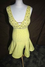 Lemon Yellow Latin Dress