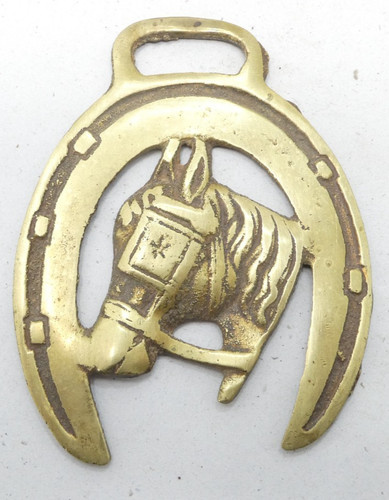 Brass horse - brass, horseshoe