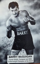 Genuine Barry McGuigan signed