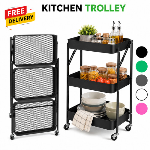 Tier metal folding - metal, trolley