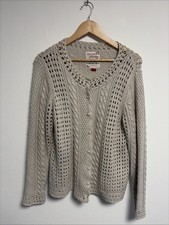 Women's Cardigan Cream Size Uk 18