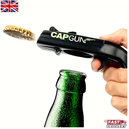 Cap gun bottle opener fun - bottle,