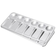 12 Well Paint Tray Palette, 4pcs Paint Palette Aluminum Paint Tray Rectangle