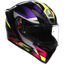 AGV K1 S Motorcycle Motorbike Full Face Sports Helmet Fastlap Black Purple Pink