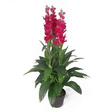 Large Artifical Orchid Plant Bush 100cm Pink Cymbidium Flowers