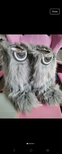 Grey roxy life faux - life, fur