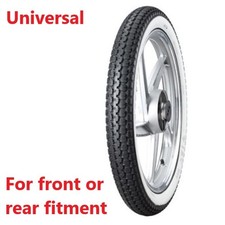 Classic White Wall Motorcycle